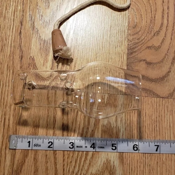 Wine Light Flame Protector Clear Glass for In/Outdoor Use by Vintage Concepts NE - Picture 4 of 7